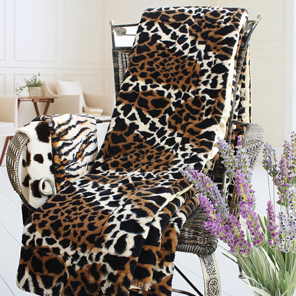[animal Leopard] Micro Mink Throw Blanket (50 By 70 Inches)