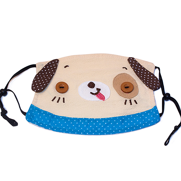 [lovely Dog] Embroidered Applique Dust Pollen Face Mask / Flu Mask / Respirator (5.9*4.3)