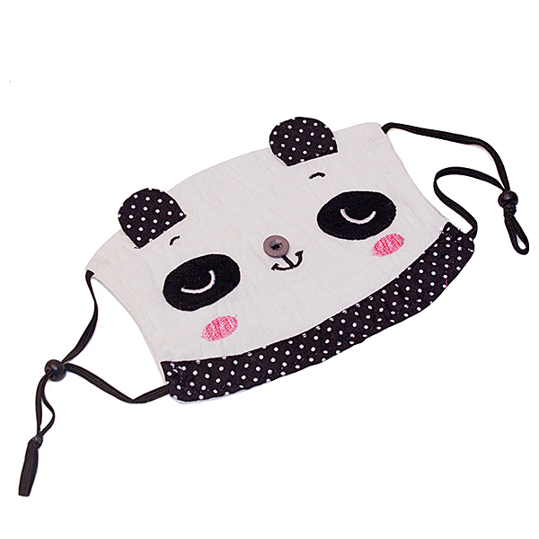 [lovely Panda] Embroidered Applique Dust Pollen Face Mask / Flu Mask / Respirator (5.9*4.3)