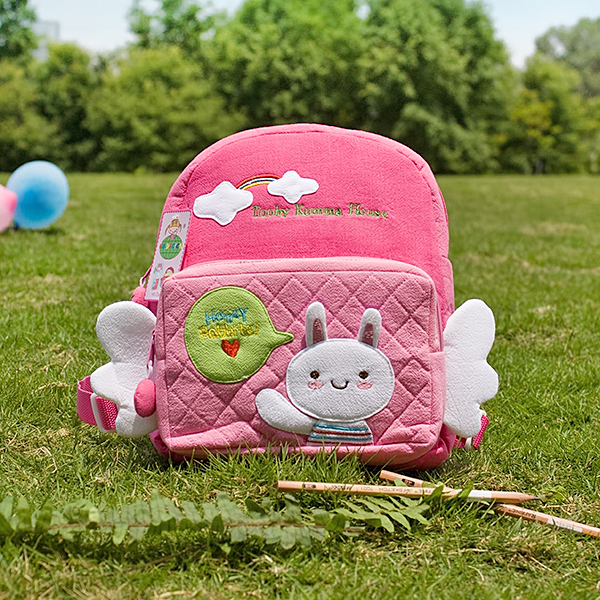 [honey Bunny] Embroidered Applique Kids School Backpack / Outdoor Backpack (9.8*8.3*2.4)