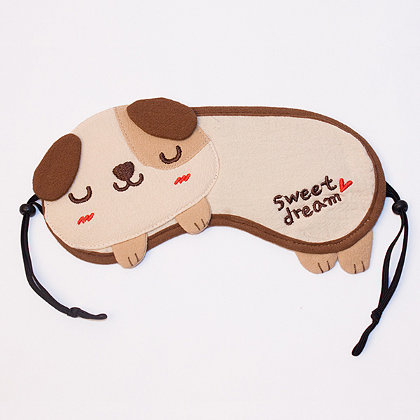 [sweet Dream - Beige Dog] Animal Eye Shade / Sleeping Mask Cover / Sleep Blinder (7.9*2.8)