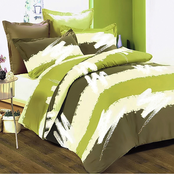[Cappuccino] 100% Cotton 5PC Comforter Set (Full Size)