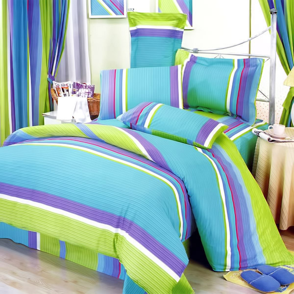[Rhythm of Life] 100% Cotton 5PC Comforter Set (Full Size)