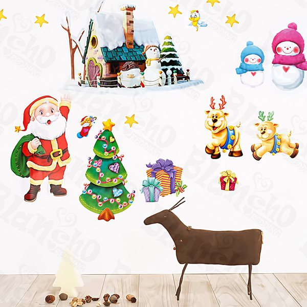 Christmas-2 - Medium Wall Decals Stickers Appliques Home Decor