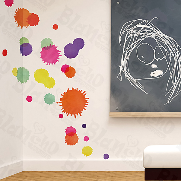 Colorful Spots - Large Wall Decals Stickers Appliques Home Decor