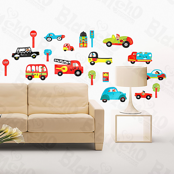 Cars & Signs Large Wall Decals For Kids