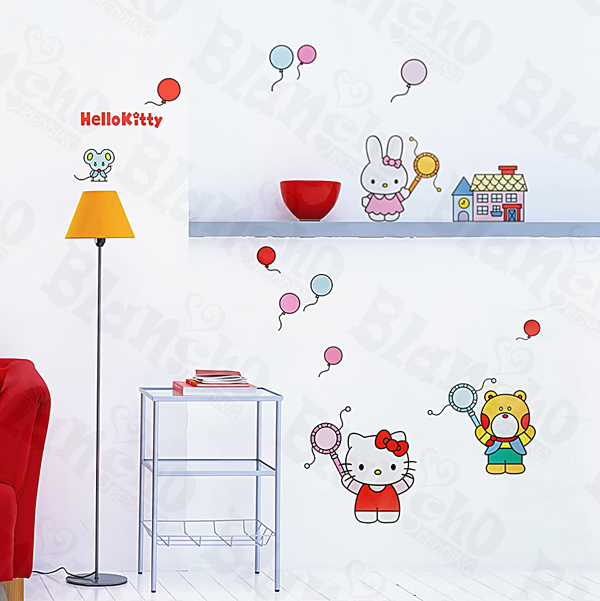 Hello Kitty-1 - Medium Wall Decals Stickers Appliques Home Decor