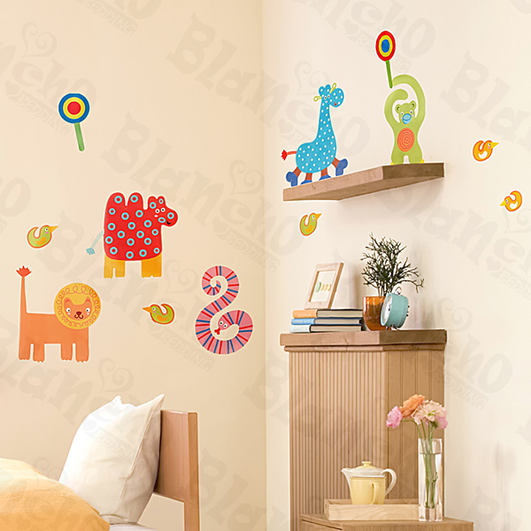 Zoo - Medium Wall Decals Stickers Appliques Home Decor