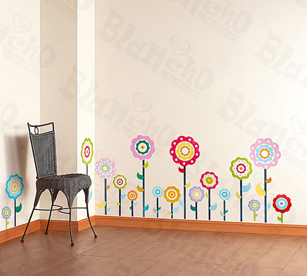 Flower Lollipop-1 - Medium Wall Decals Stickers Appliques Home Decor
