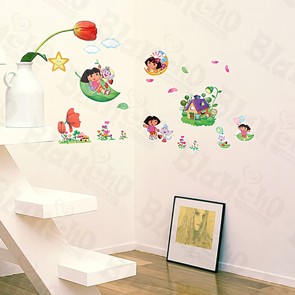 Dora And Diago - Large Wall Decals Stickers Appliques Home Decor