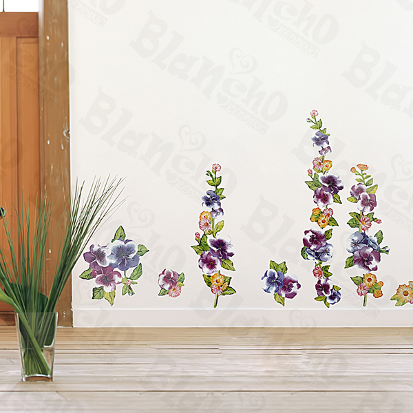 Flower Decor-1 - Medium Wall Decals Stickers Appliques Home Decor