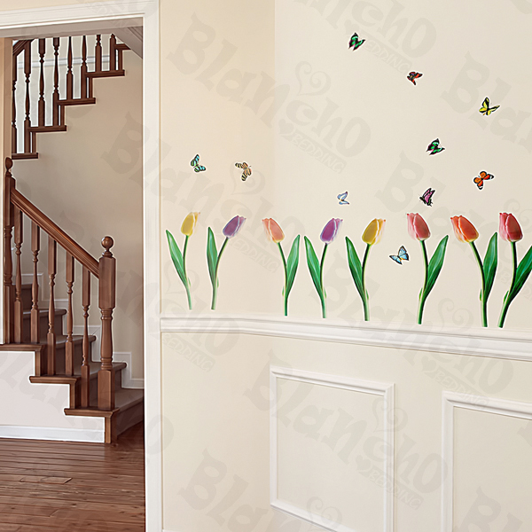 Flying Butterflies-3 - Medium Wall Decals Stickers Appliques Home Decor